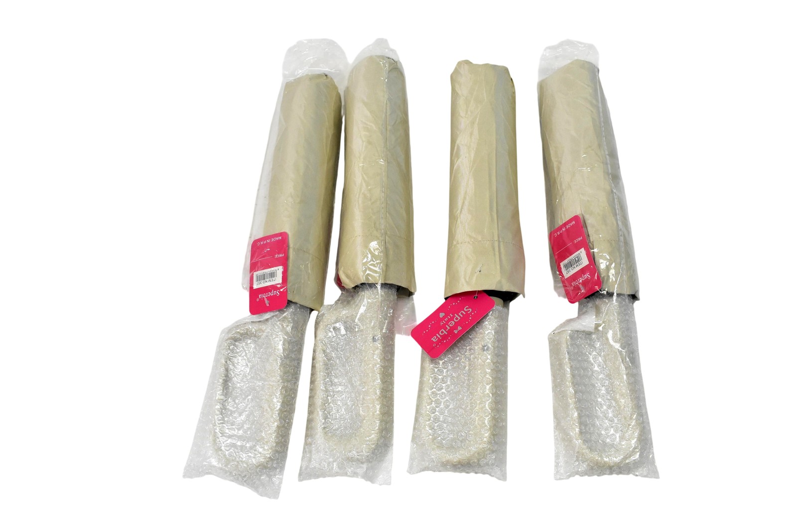 4 Pack Superbia Umbrella Womens Beige Standard Classic Rain One Size New