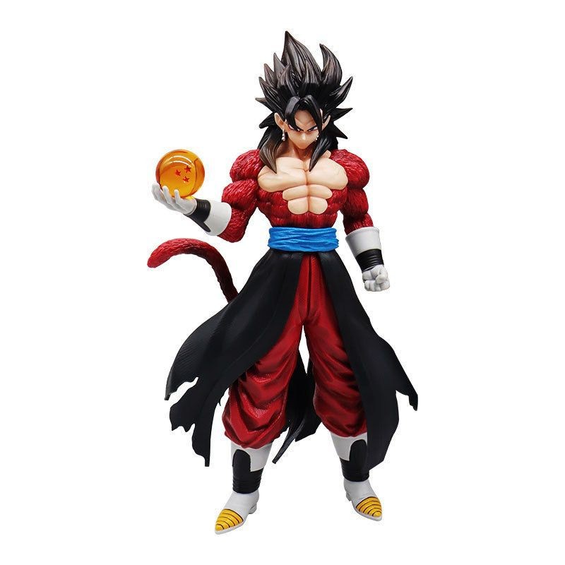 Dragon Ball Z Super Saiyan 4 Son Goku Vegeta w/Ball on Hand 12" Figure PVC Toy