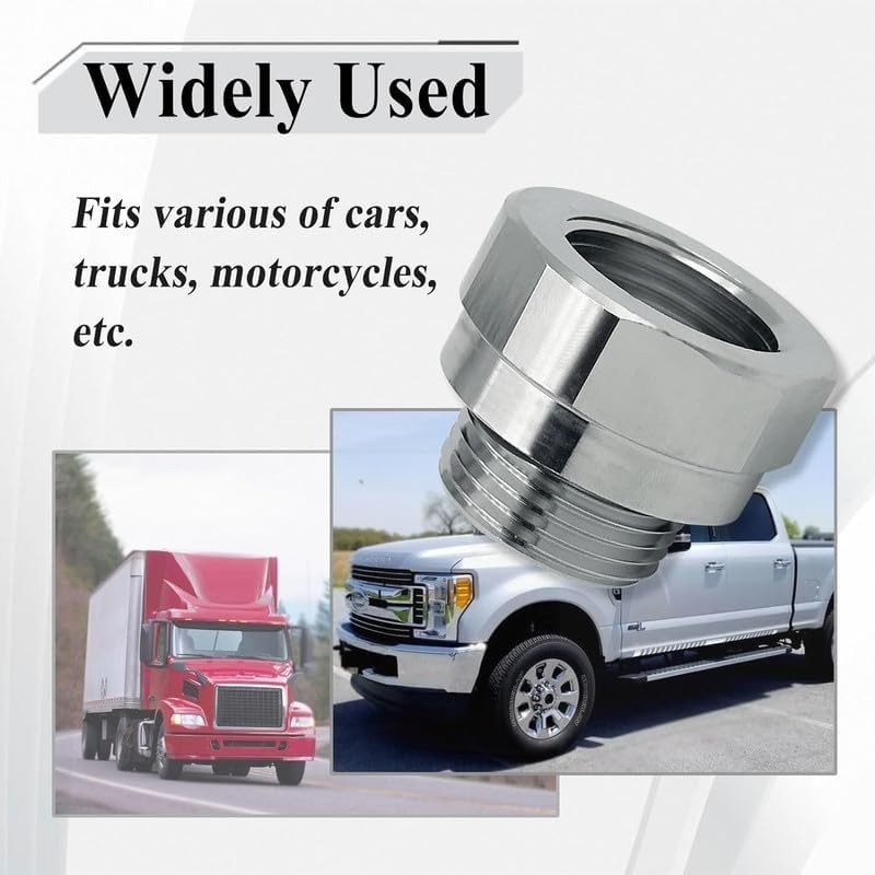 EZ (A-211) Silver 27Mm-2.0 Thread Size Oil Drain Valve Adapter