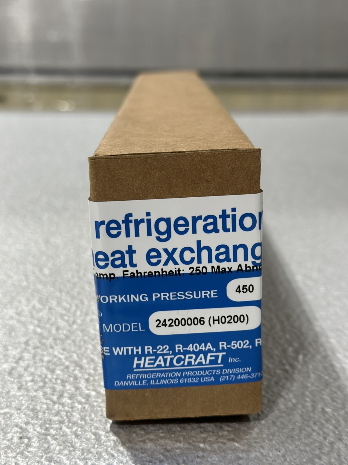 NEW Heatcraft H0200A / 24200006 Refrigeration Heat Exchange 450 Max Pressure