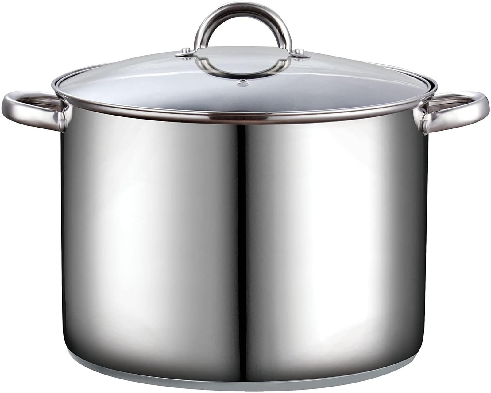 Cook N Home Basics 16 Quart Stainless Steel Stock Pot with Lid, Cooking Pot f...