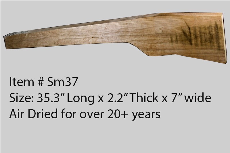 Sugar Maple rifle blank sm37