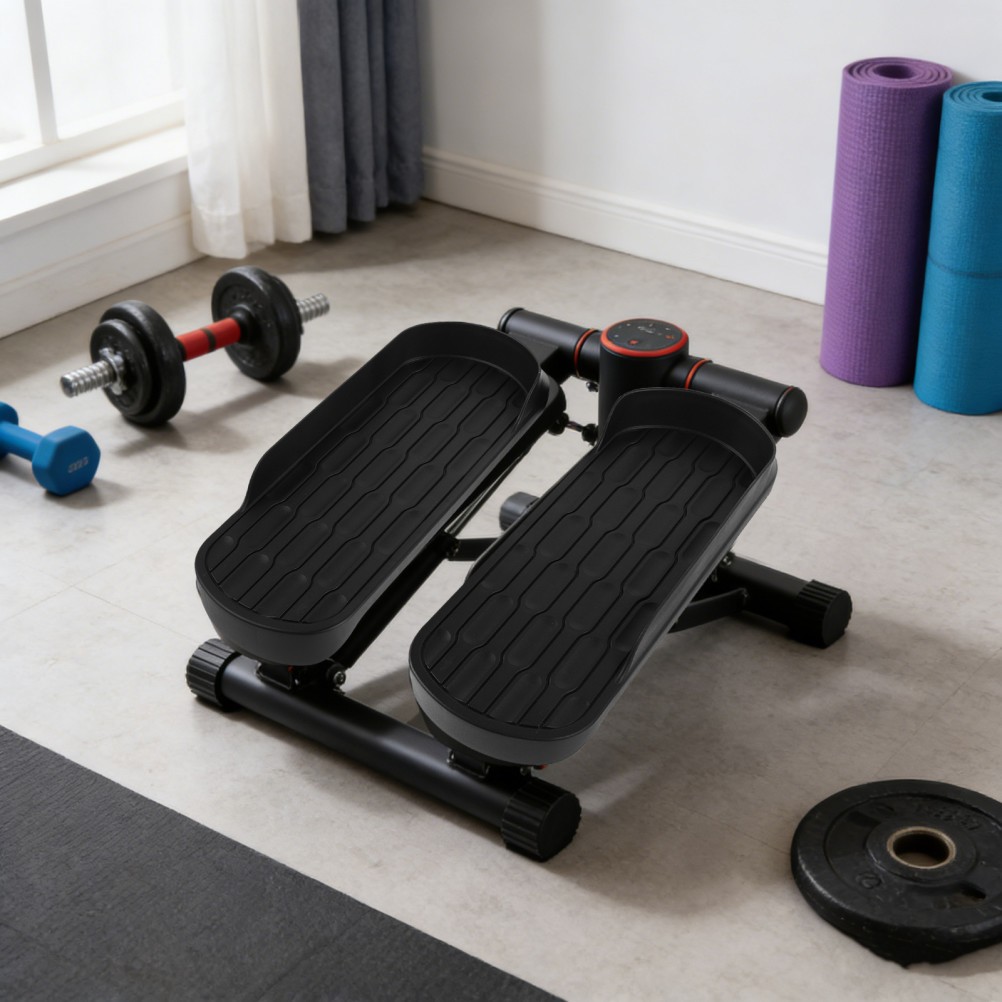 1 Pair Durable Exercise Bike Pedals for Gym Stable Step Platform Black