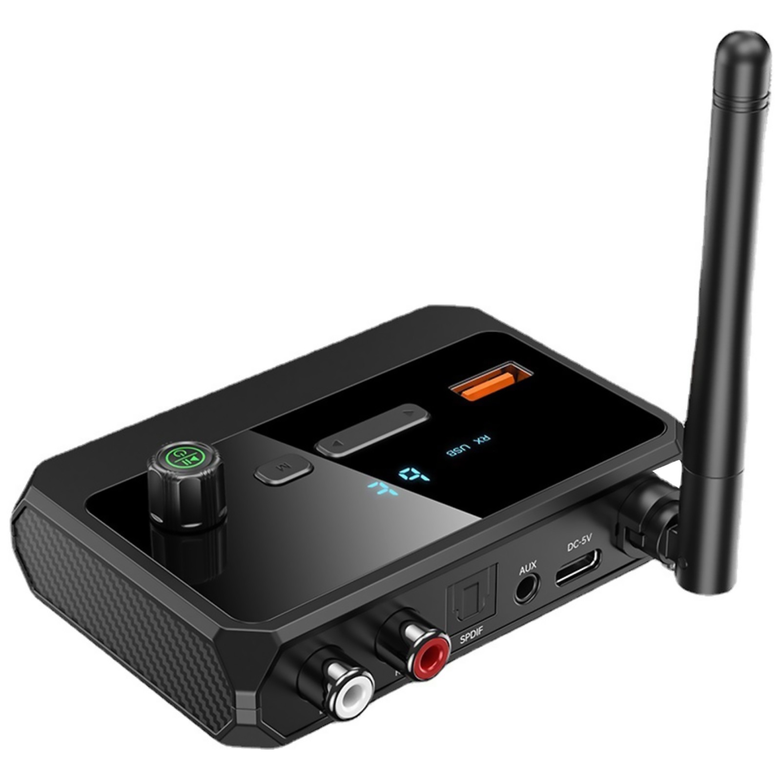 Plug&play Bluetooth 5.3 Audio Music Wireless Receiver 3.5mm Handsfree Adapter A
