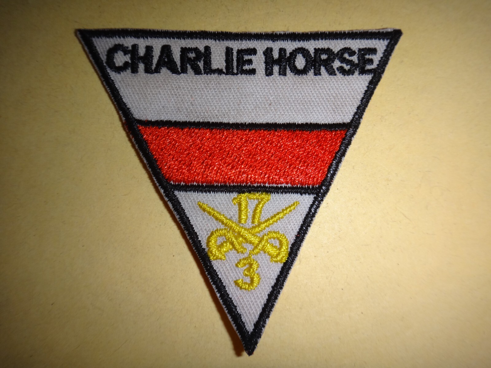 US C Troop 3rd Squadron 17th Cavalry Regiment CHARLIE HORSE Vietnam War Patch