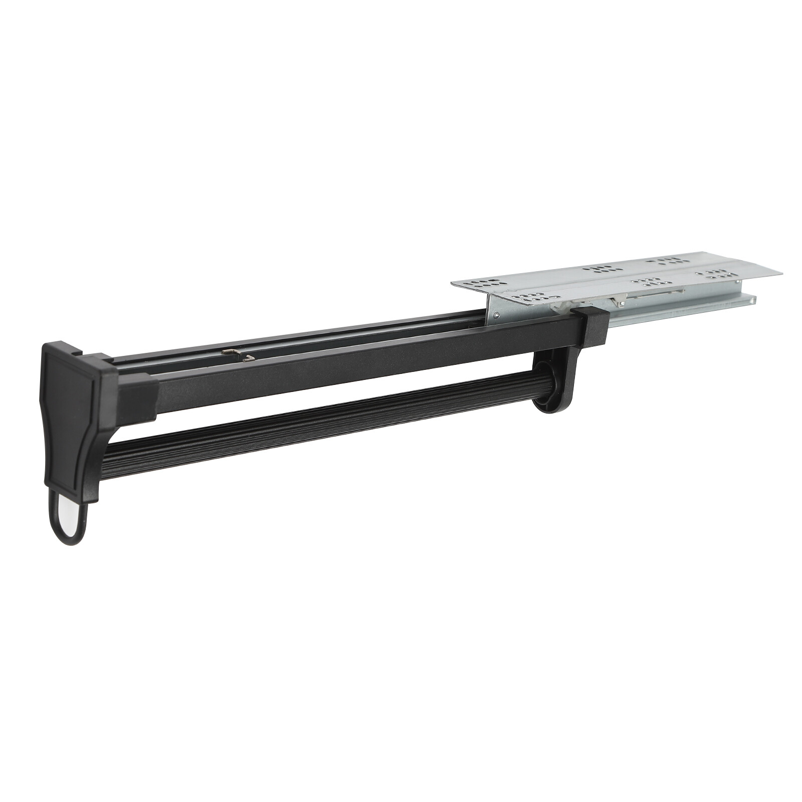 Clothes Rail Retractable Closet Pull Out Rod Hanger Adjustable Wardrobe Rod