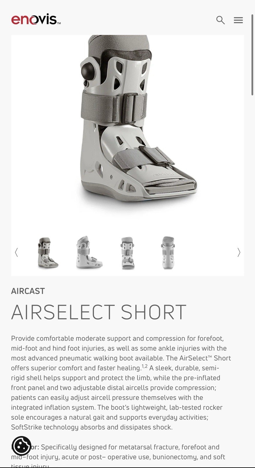 Inflatable Walking Boot, Air Cam Walker Fracture Boot Orthopaedic MEDIUM