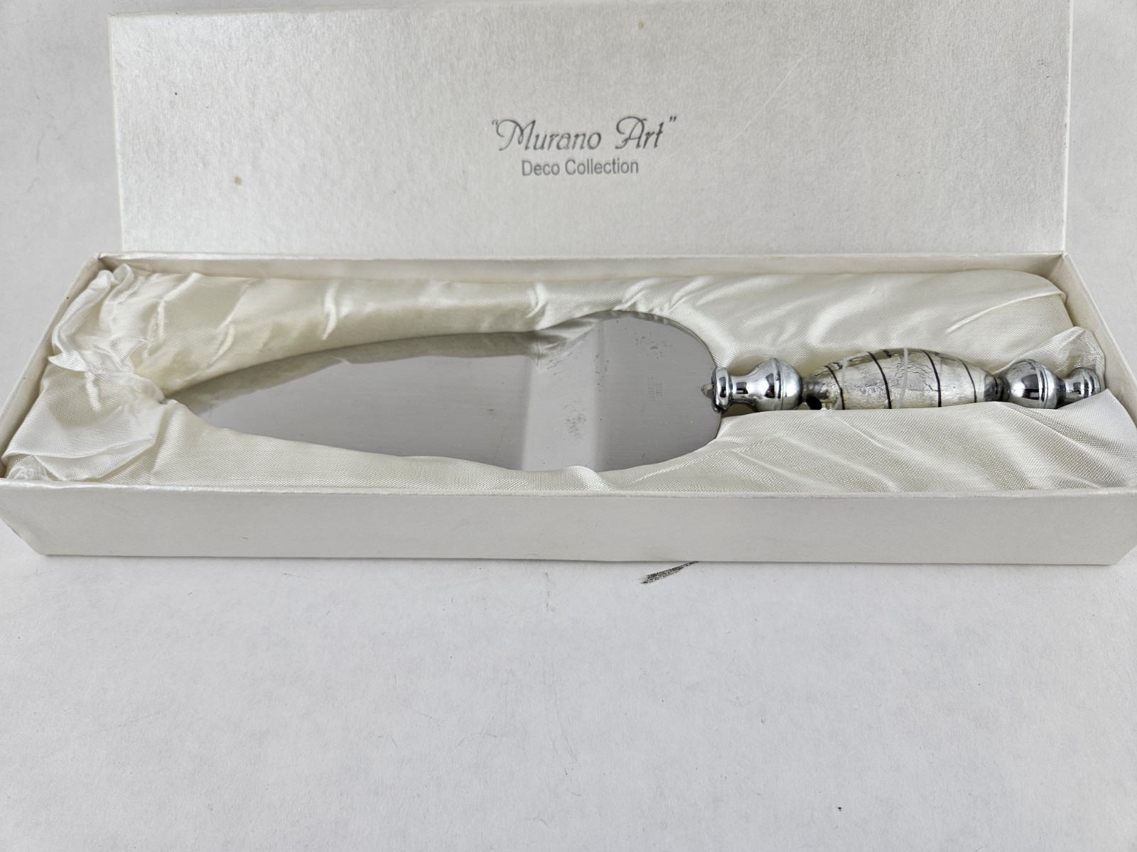 Murano Cake Server Art Deco Collection
