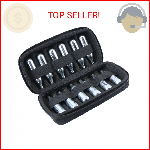 Maoershan CO2 Cartridges 12g Holder Case Fits 8 16 12 Gram CO2 Cartridge Refills