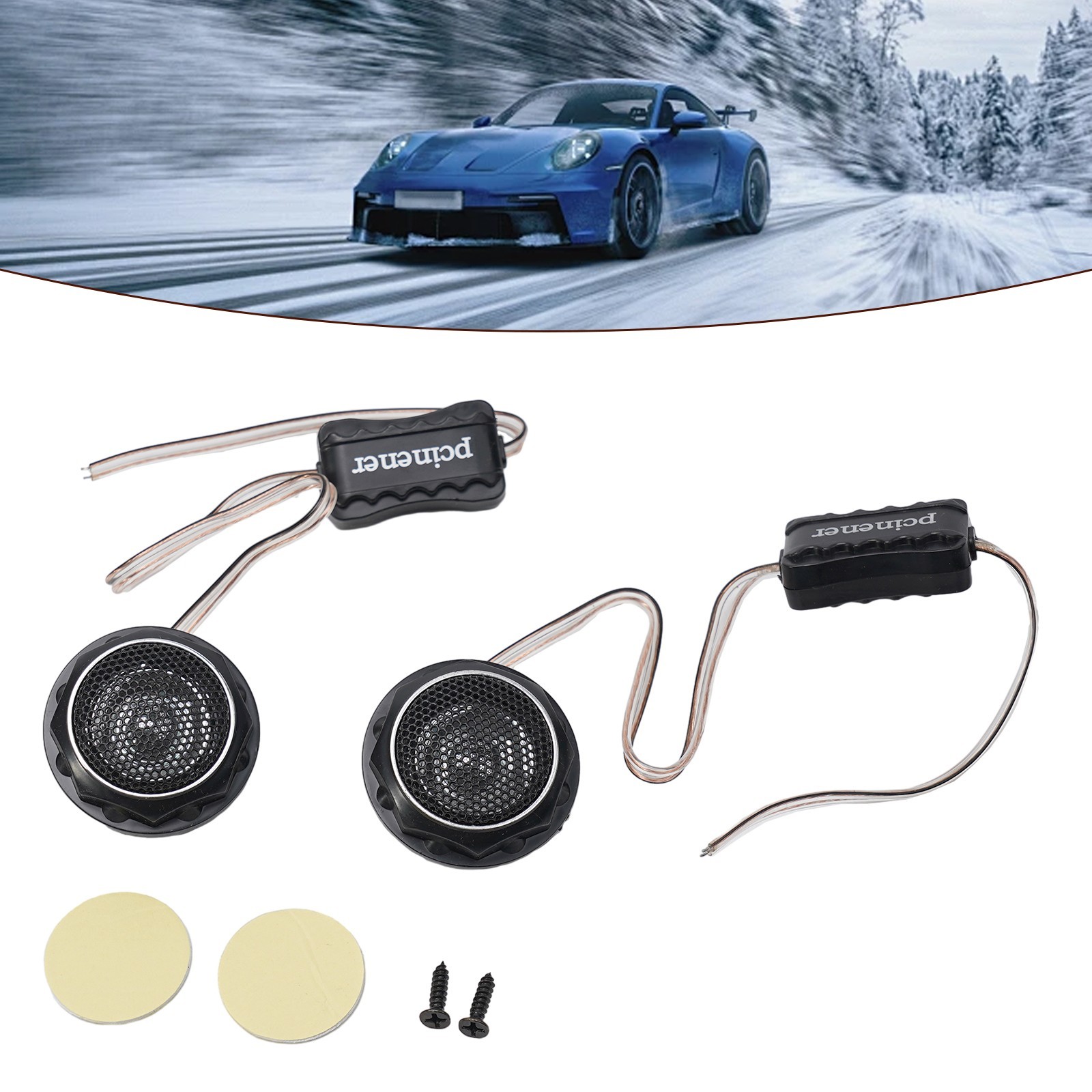 New Speaker In-Car Entertainment 50mm Built-in Crossover Dome No Magnetic Field