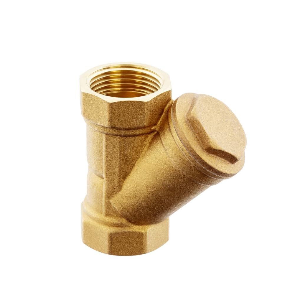 Brass 1/2" Female Y Shaped Strainer Mesh Filter Valve