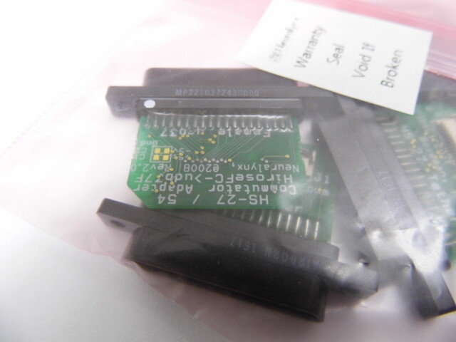 4 NEURALYNX HS-27/54 COMMUTATOR ADAPTERS µDB37F INPUT HIROSE FLEX CIRCUIT OUTPUT