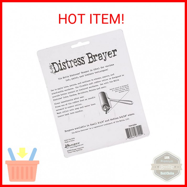 Ranger Tim Holtz - Distress Brayer Medium, Grey