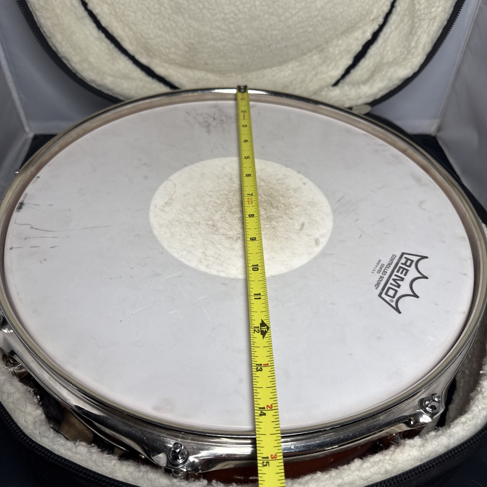 Paladin ddrum Maple Orange Snare Drum W/ Case