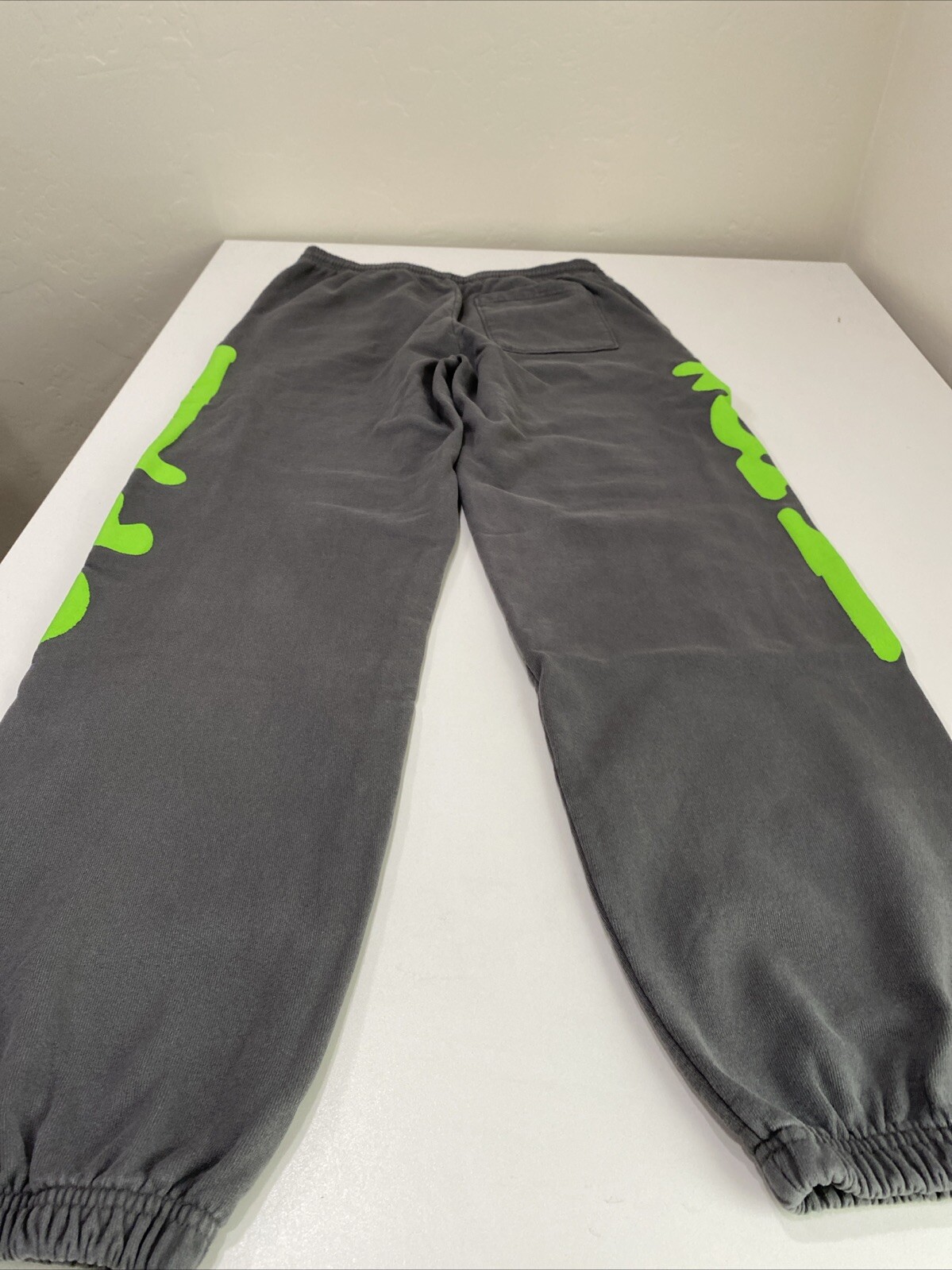 Sp5der Beluga Sweatpants Grey & Green Size M