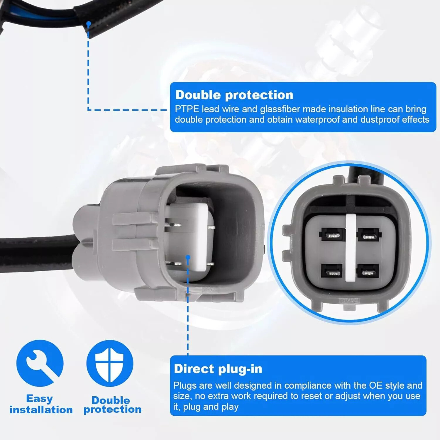 2X Oxygen Sensor Upstream and Downstream O2 Sensor Replacement for Toyota Camry