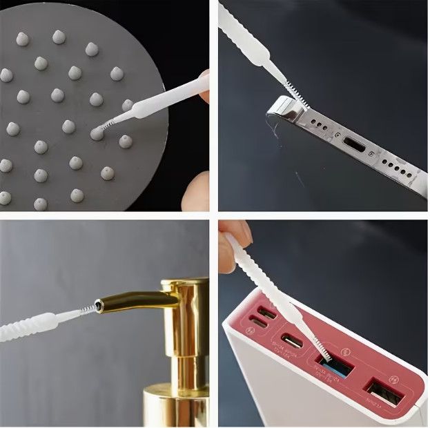 10pcs Multifunctional Showerhead Cleaning Brushes
