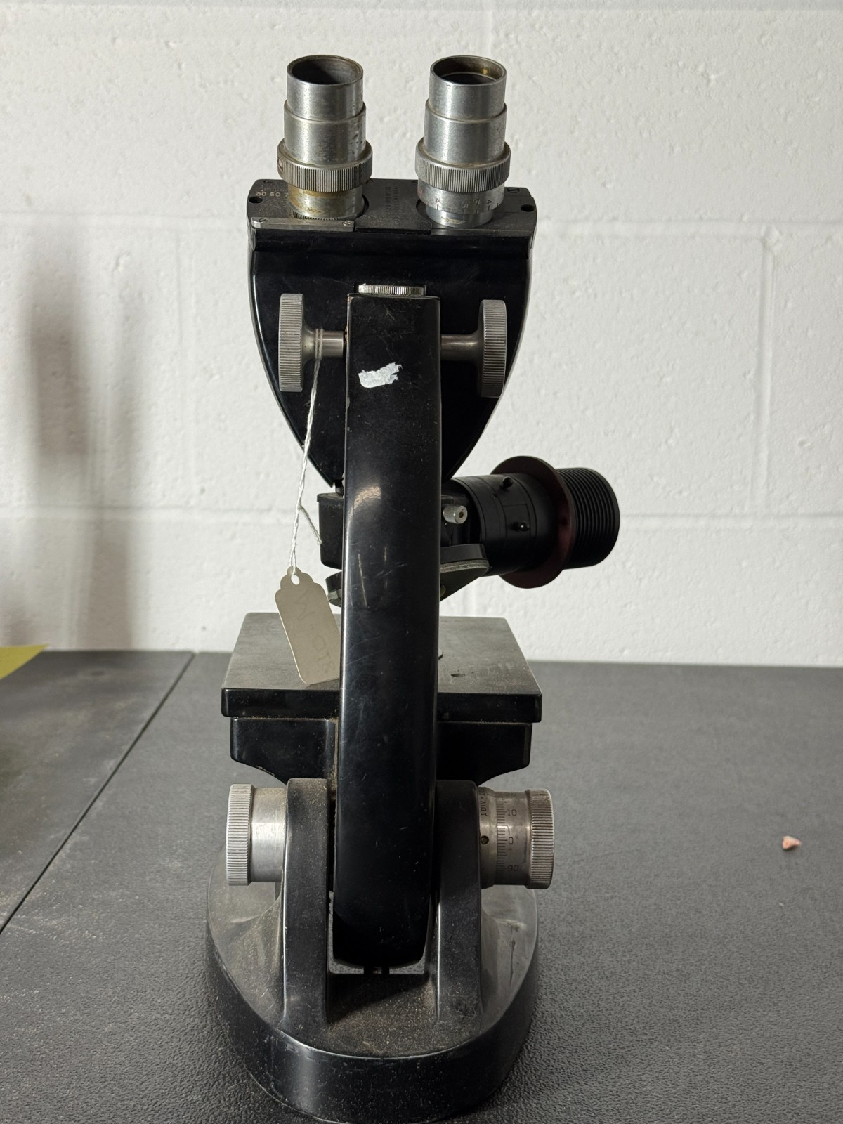 Vintage Binocular Research Microscope