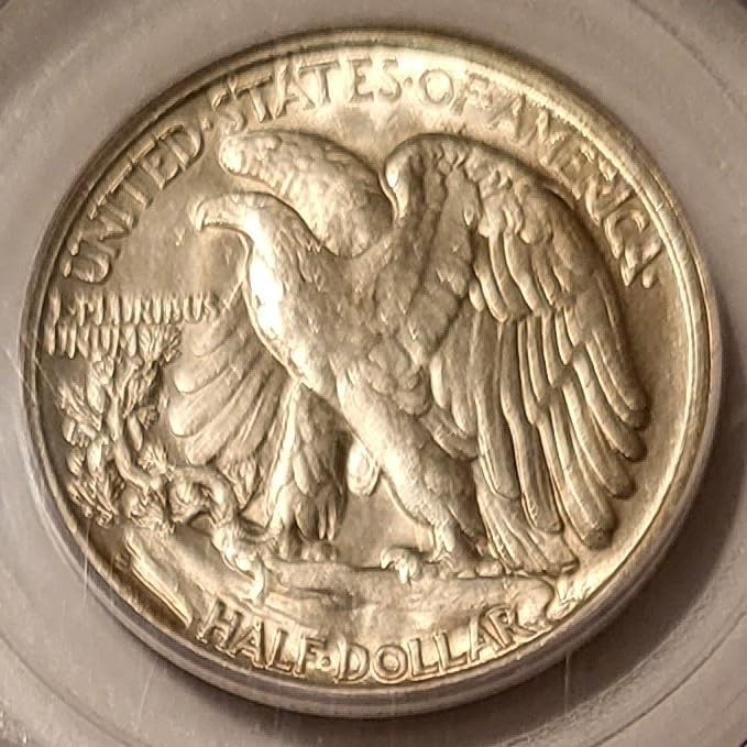 1945 S Walking Liberty Half Dollar MS63 PCGS Light Toning