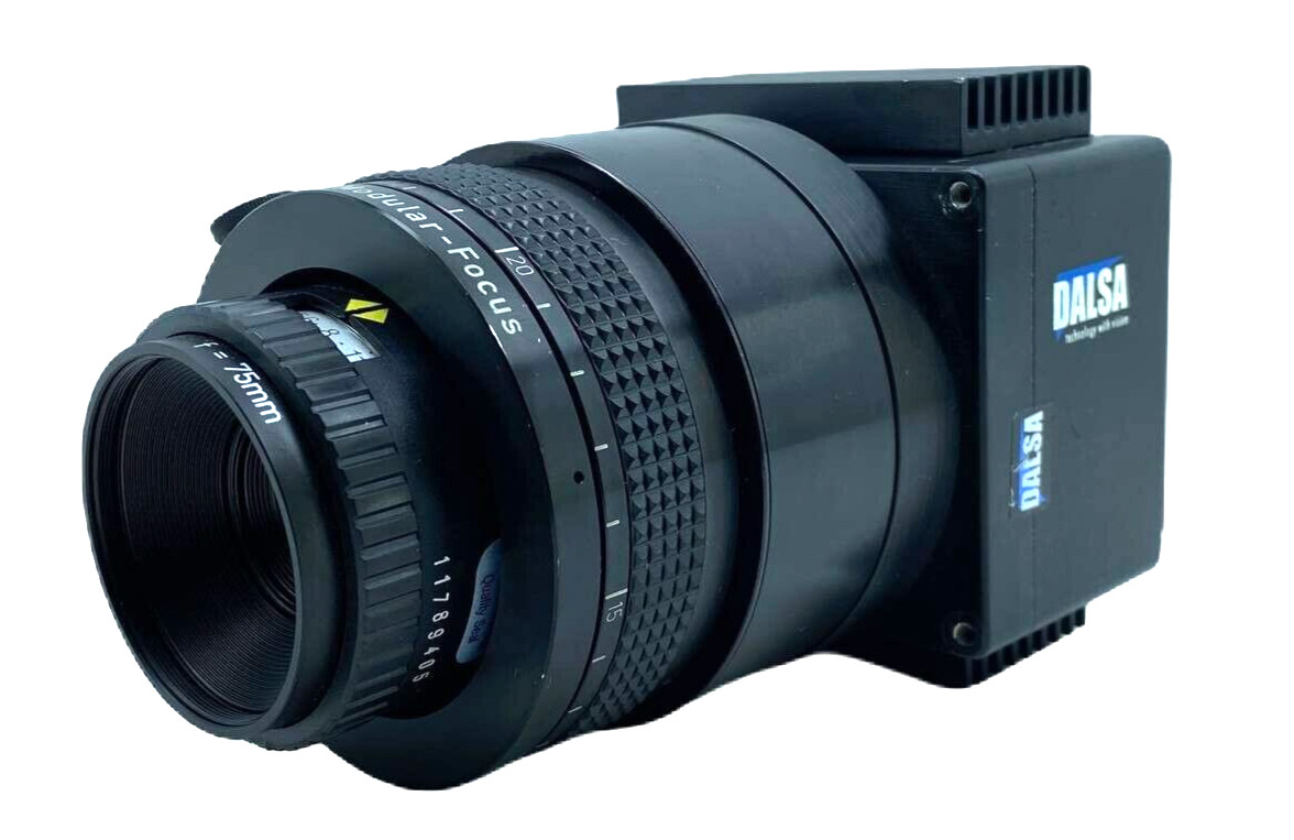 DALSA P2-43-08K40 LINE SCAN CAMERA W/ LINOS MODULAR-FOCUS 75MM 11789405