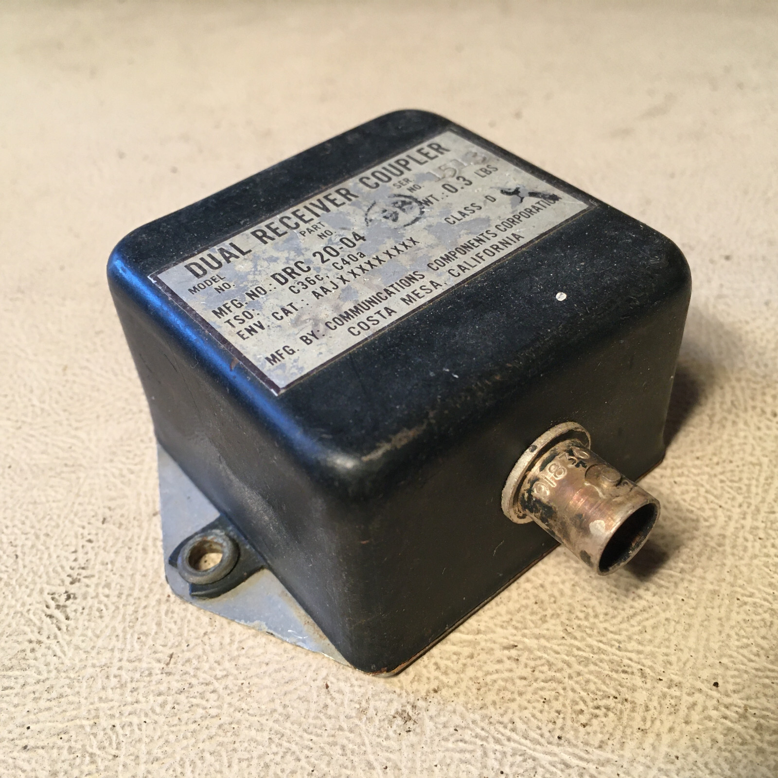 Communications Components DRC20-04 Nav Antenna Diplexer Splitter