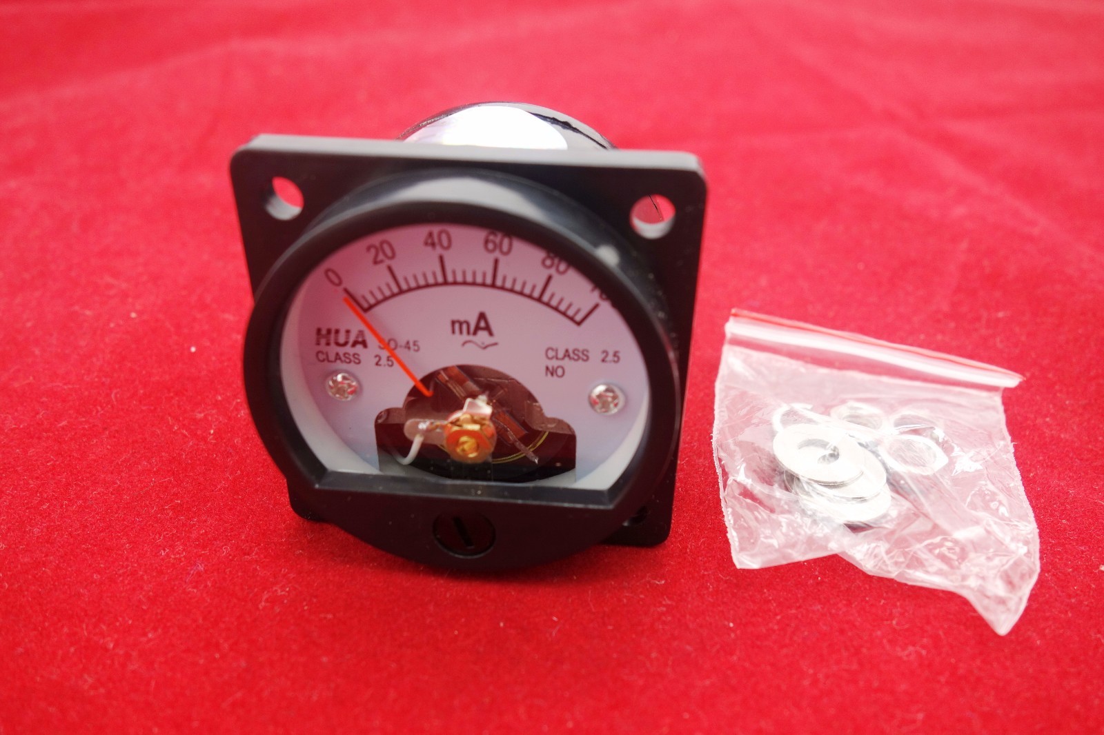 AC 0-100mA Analog Ammeter Panel AMP Current Meter SO45 directly Connect