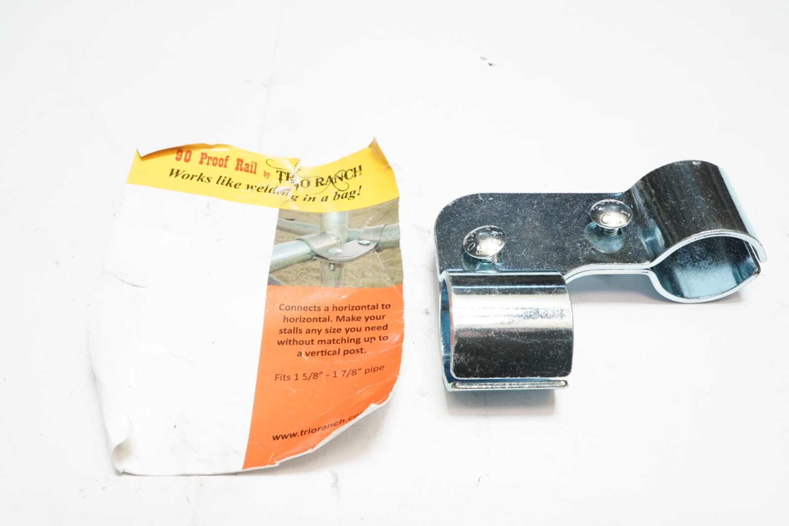 New Trio Ranch 90 Proof Rail Clamp fits 1 5/8" - 1 7/8" Pipe Ships FREE