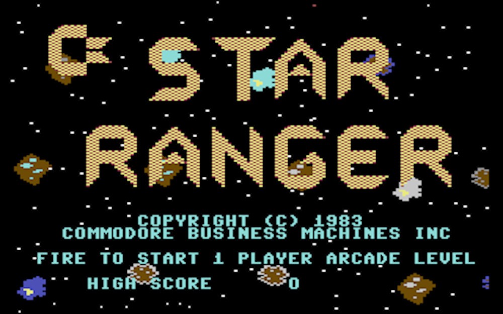 Star Ranger Cartridge Commodore 64 Commodore Business Machines published 1983