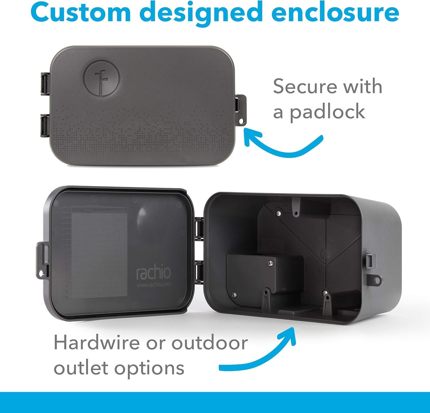 Smart Sprinkler Controller Weatherproof Outdoor Enclosure, Compatible with 3 ...