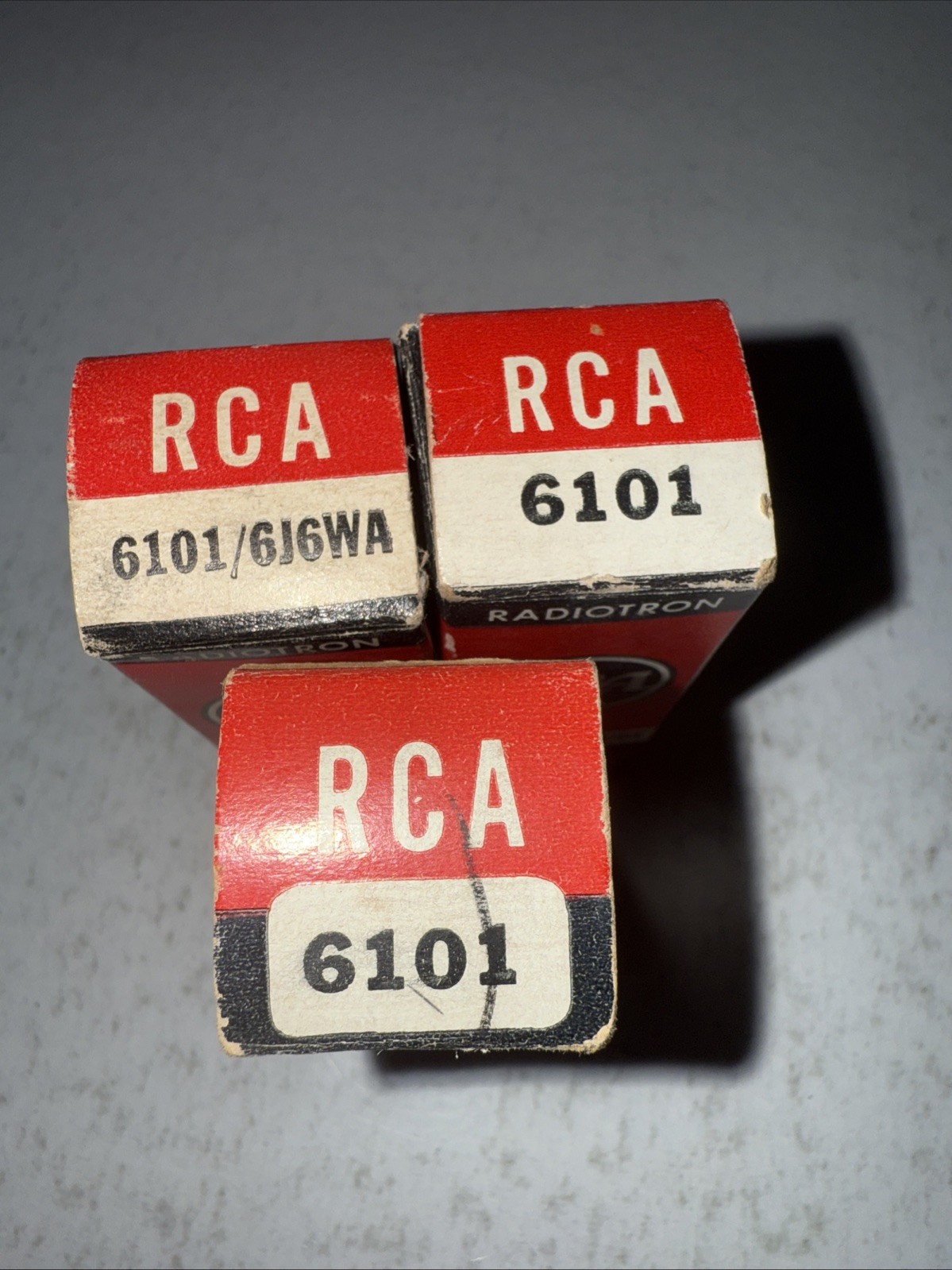 Lot Of 3: RCA 6101  TUBE NOS NIB ORIGINAL BOX Tu18/24