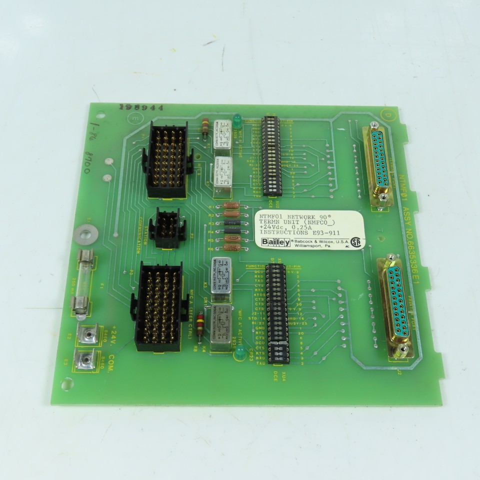 Bailey 6635336E1 NTMF01 Network 90 Termination Unit +24VDC