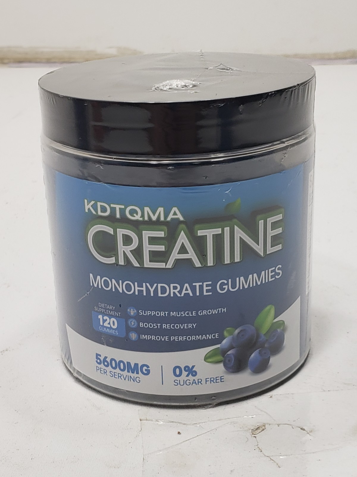 KDTQMA Creatine Monohydrate Gummies 5600mg 120CT Sugar Free Exp 09/25/2026