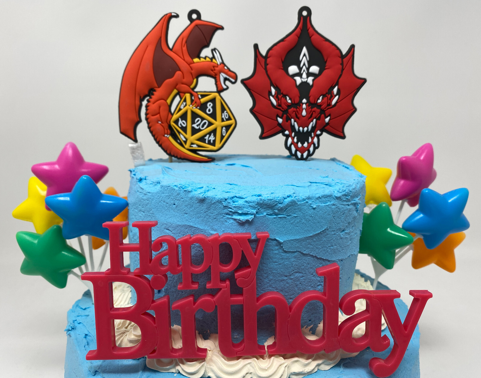D&D Dungeons and Dragons Birthday Cake Toppers Set New