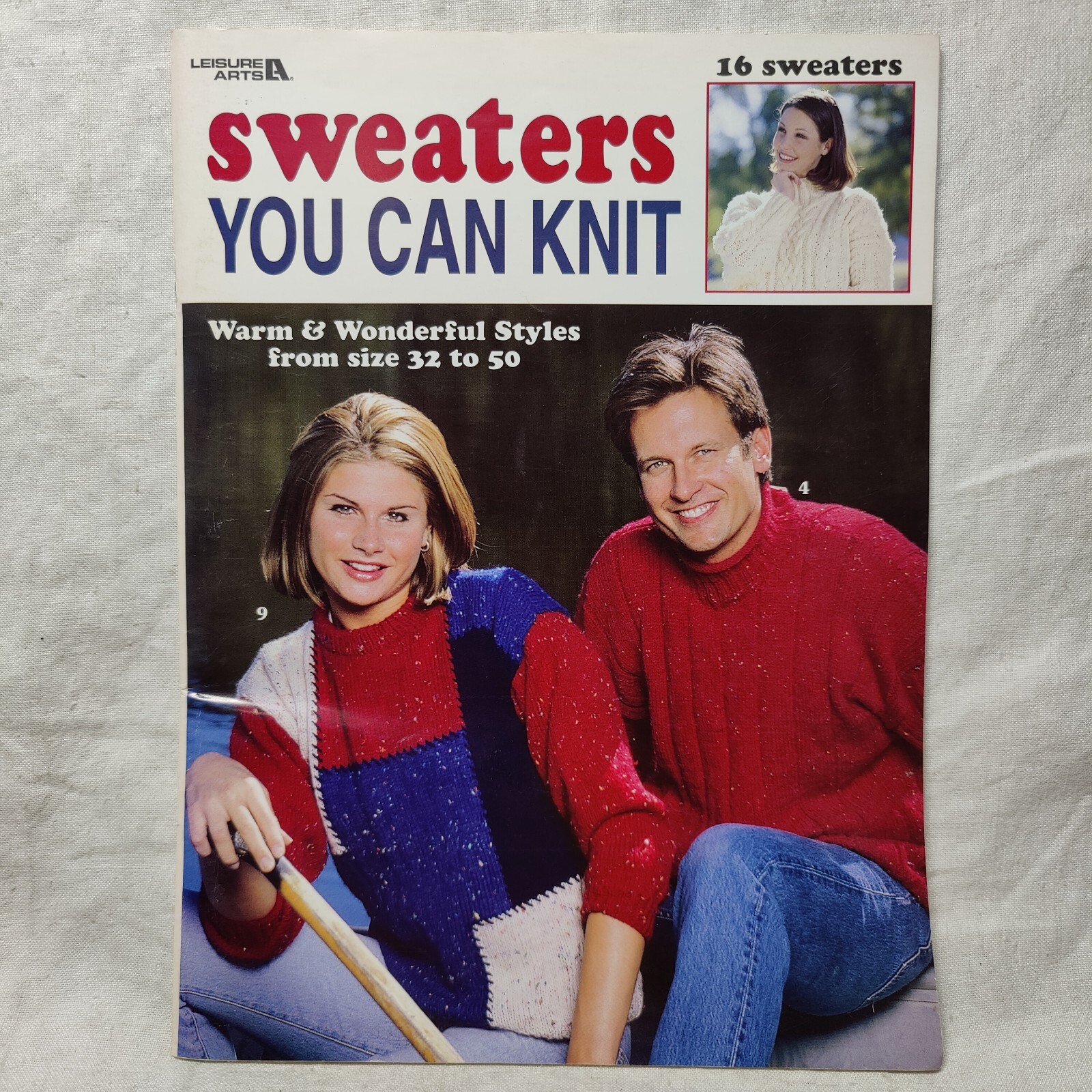RARE 1999 SWEATERS YOU CAN KNIT Leisure Arts BOOK # 3151 KNITTING & CROCHET