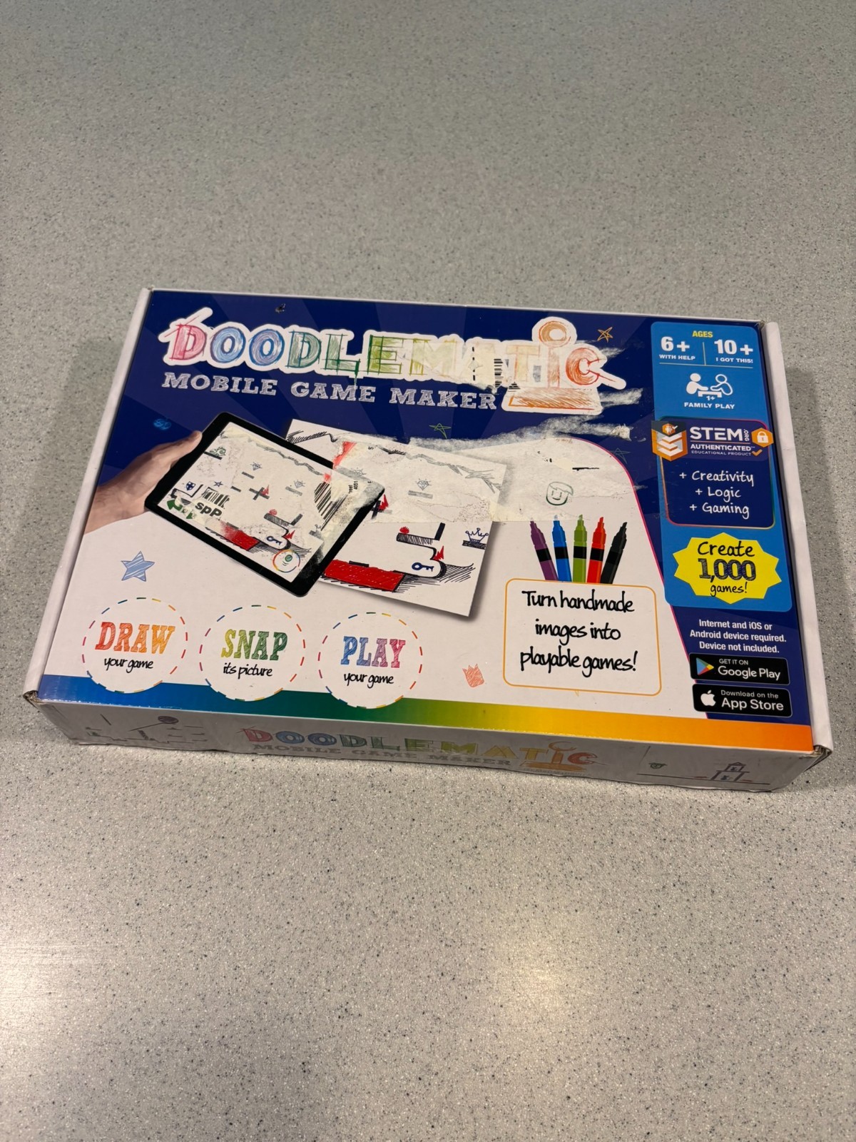 Doodlematic Mobile Game Maker STEM Toy Award Winning! New/Sealed