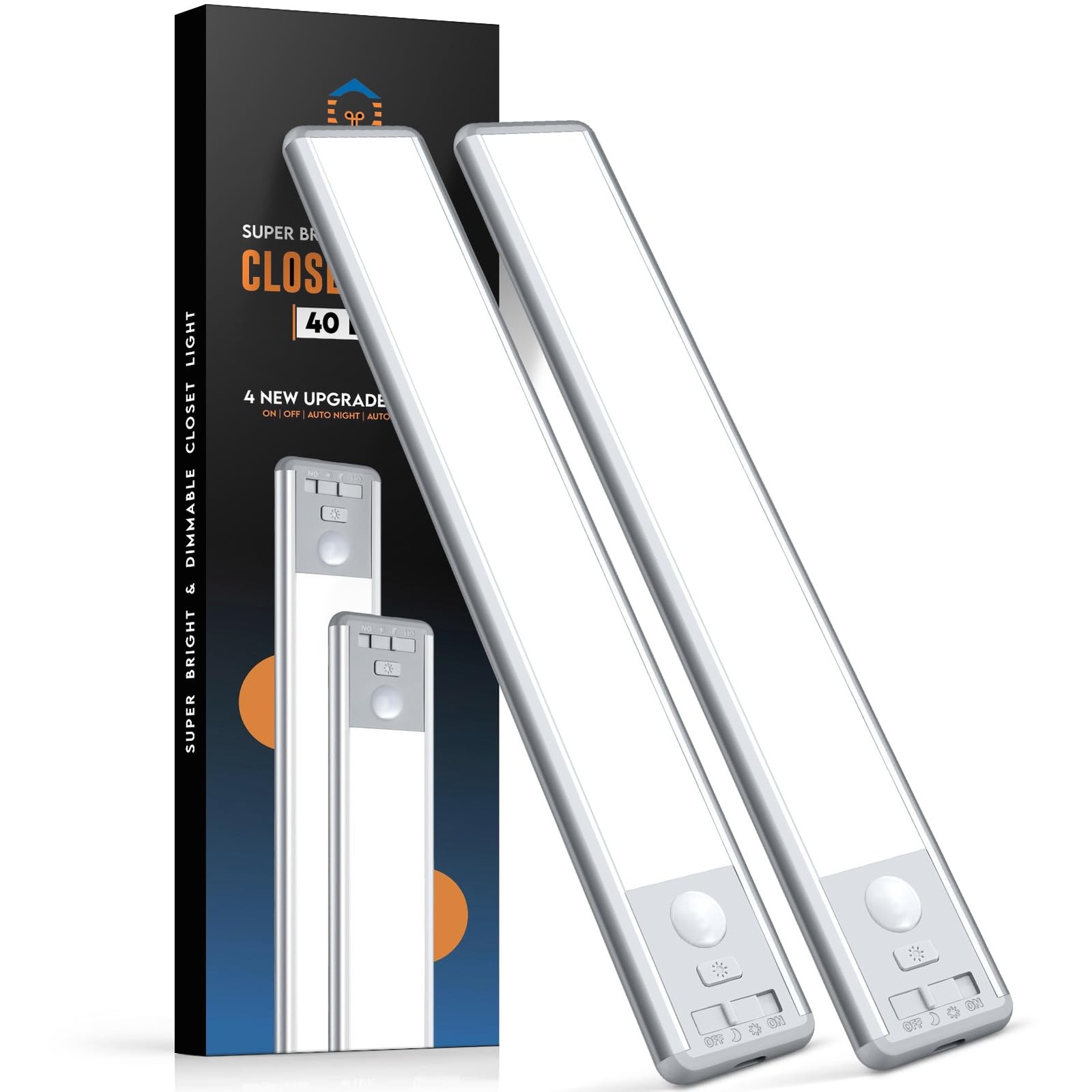 10inch Under Cabinet Lighting, LED Closet Lights, Motion Sensor Light Indoor,...