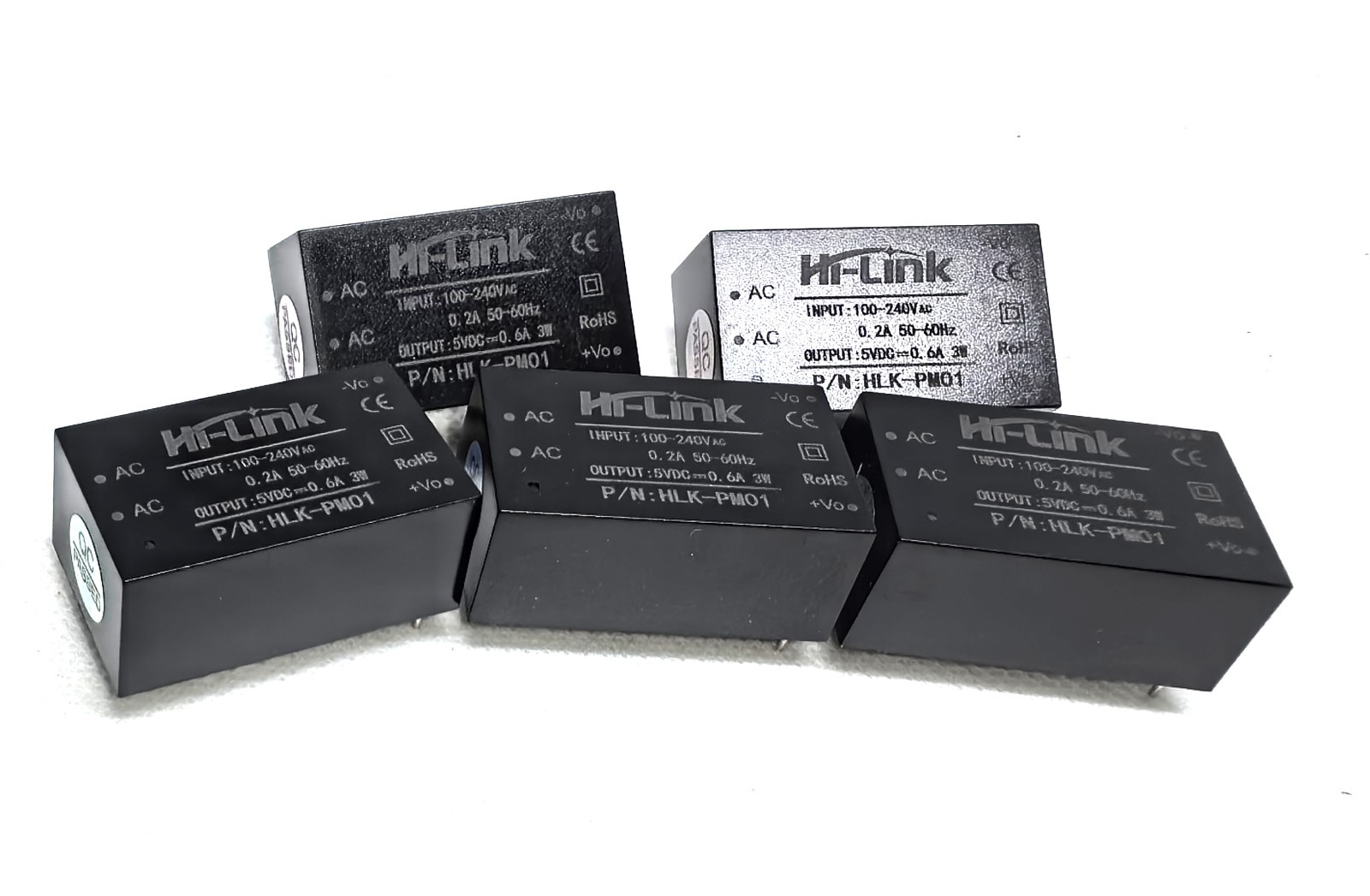 5xAC110-240V to DC5V 3W Step Down Power Supply 600mA Ouput HVAC-PM01