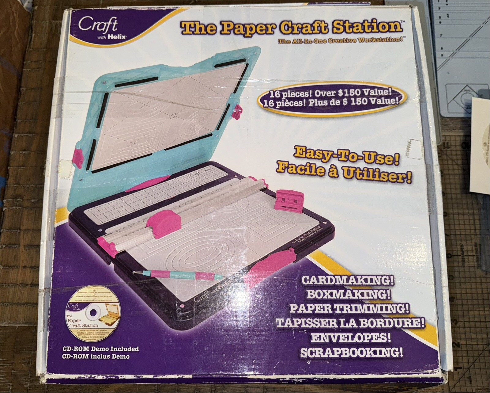 Helix The Paper Craft Station Crafting Embosser Tool Cutter 16 Pieces Rare