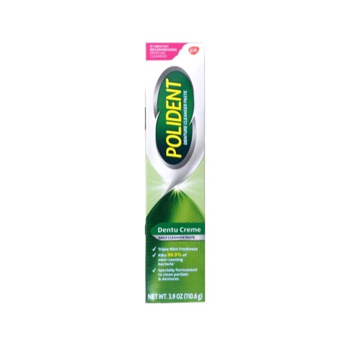 Polident Dentu-Creme Denture Toothpaste, 3.9 Oz Each