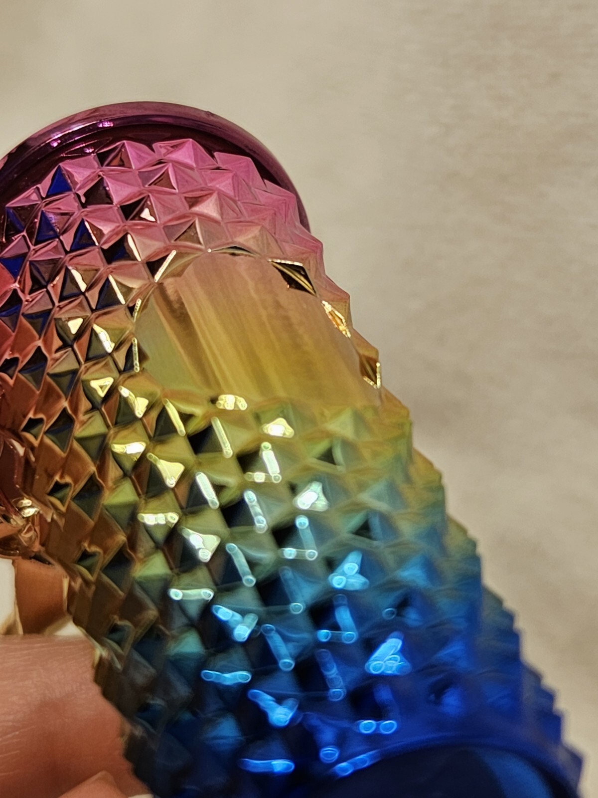 Multicolor Durian Pattern Drinking Cup Keychain Gradient Pendant Straw Keyring