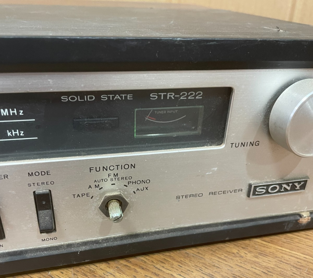 Vintage Sony STR-222 Solid State Stereo Receiver - Tested for Power Only
