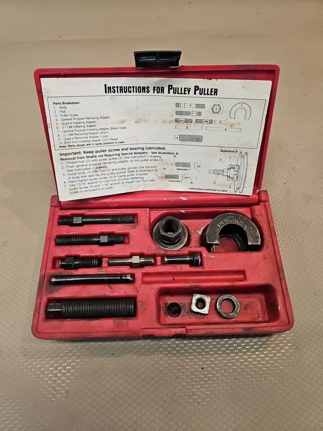 Lisle ADAPTER FOR LIS38850 PULLEY PULLER 3/8IN.X16 SHORT USA  KD