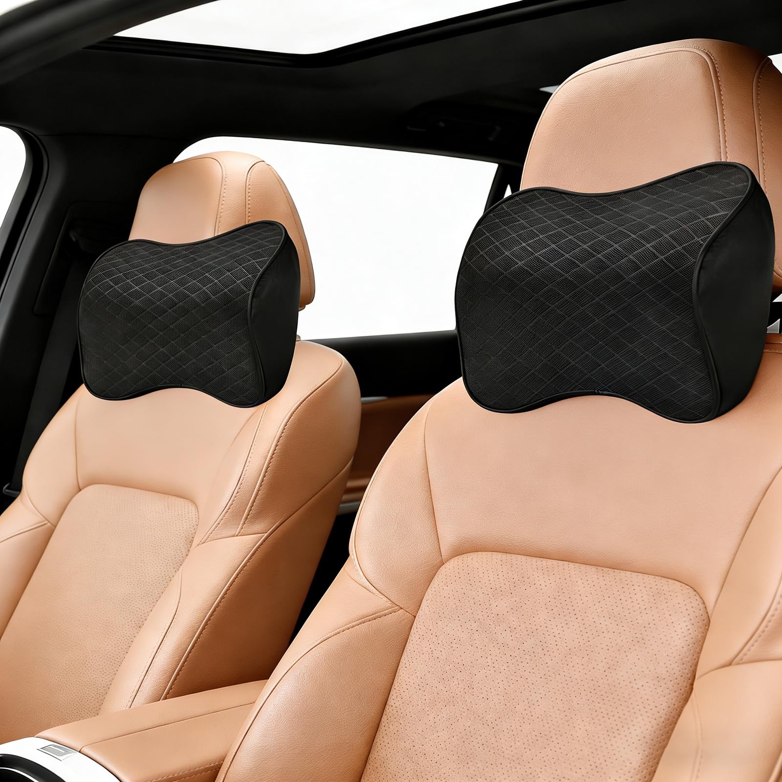 Juego De 2 Almohadas De Espuma Viscoelastica Para Conducir Confort Pro