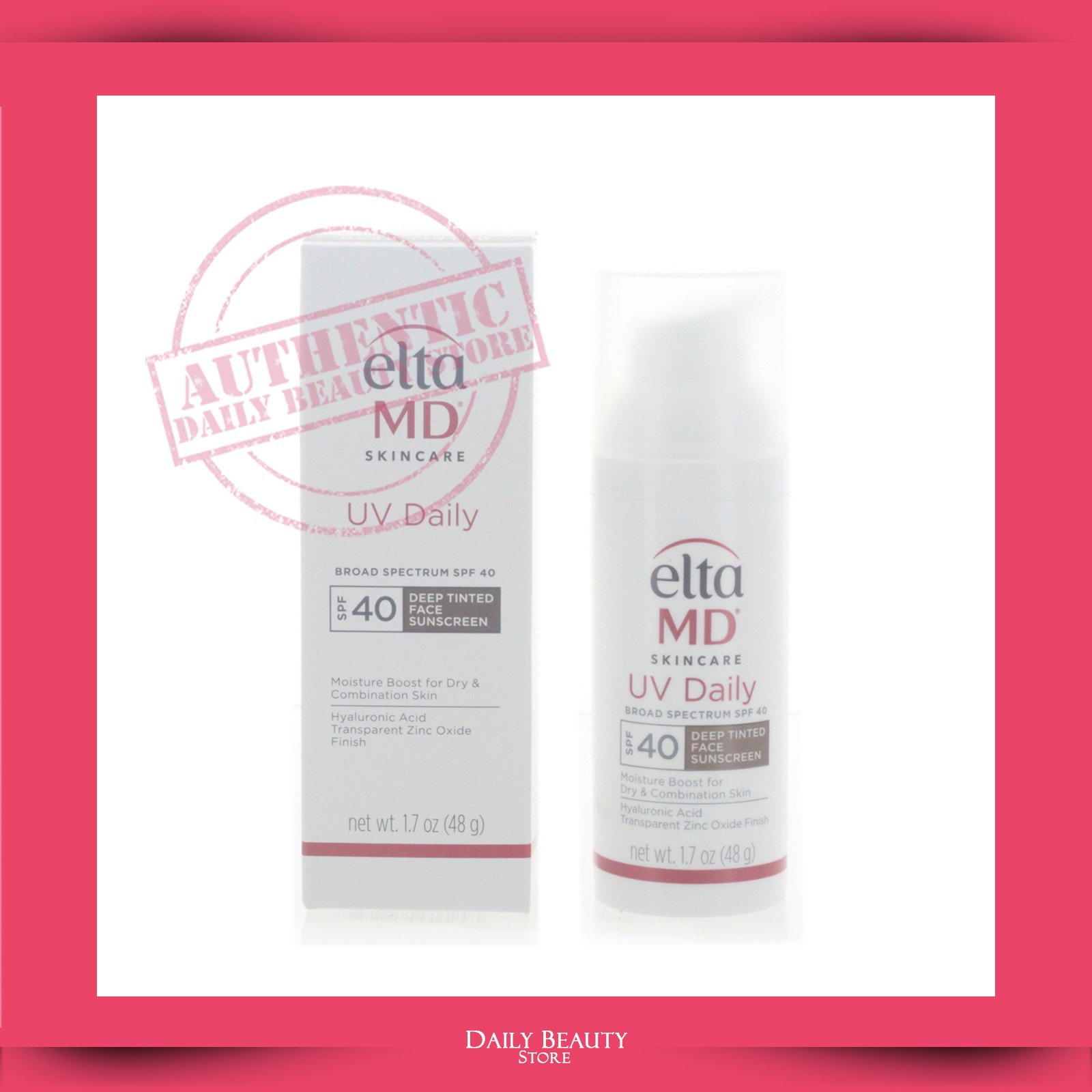 Elta MD UV Daily DEEP TINTED Broad Spectrum SPF 40 45g 1.7oz EXP 04/26 NEW
