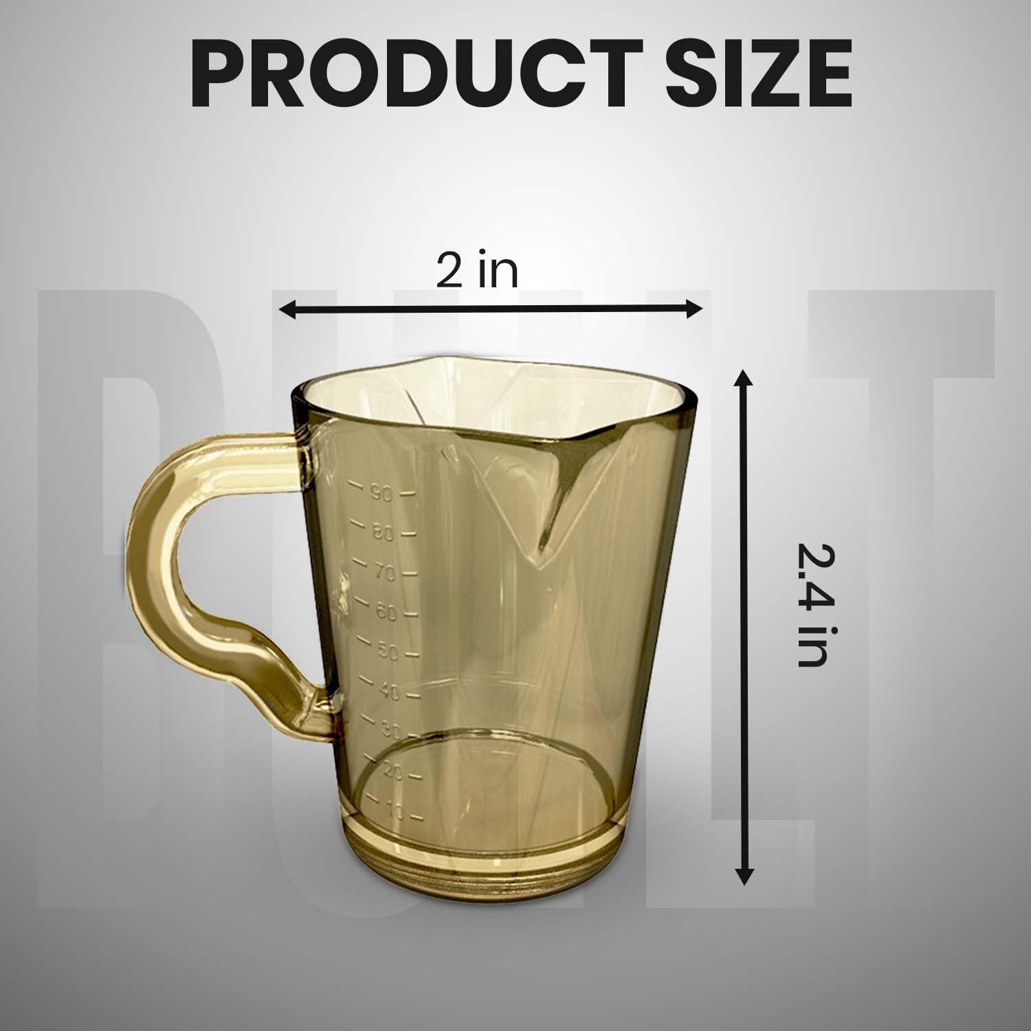 Rattleware Yellow Double Spouted 3 Oz Polycarbonate Plastic 3 Ounces,