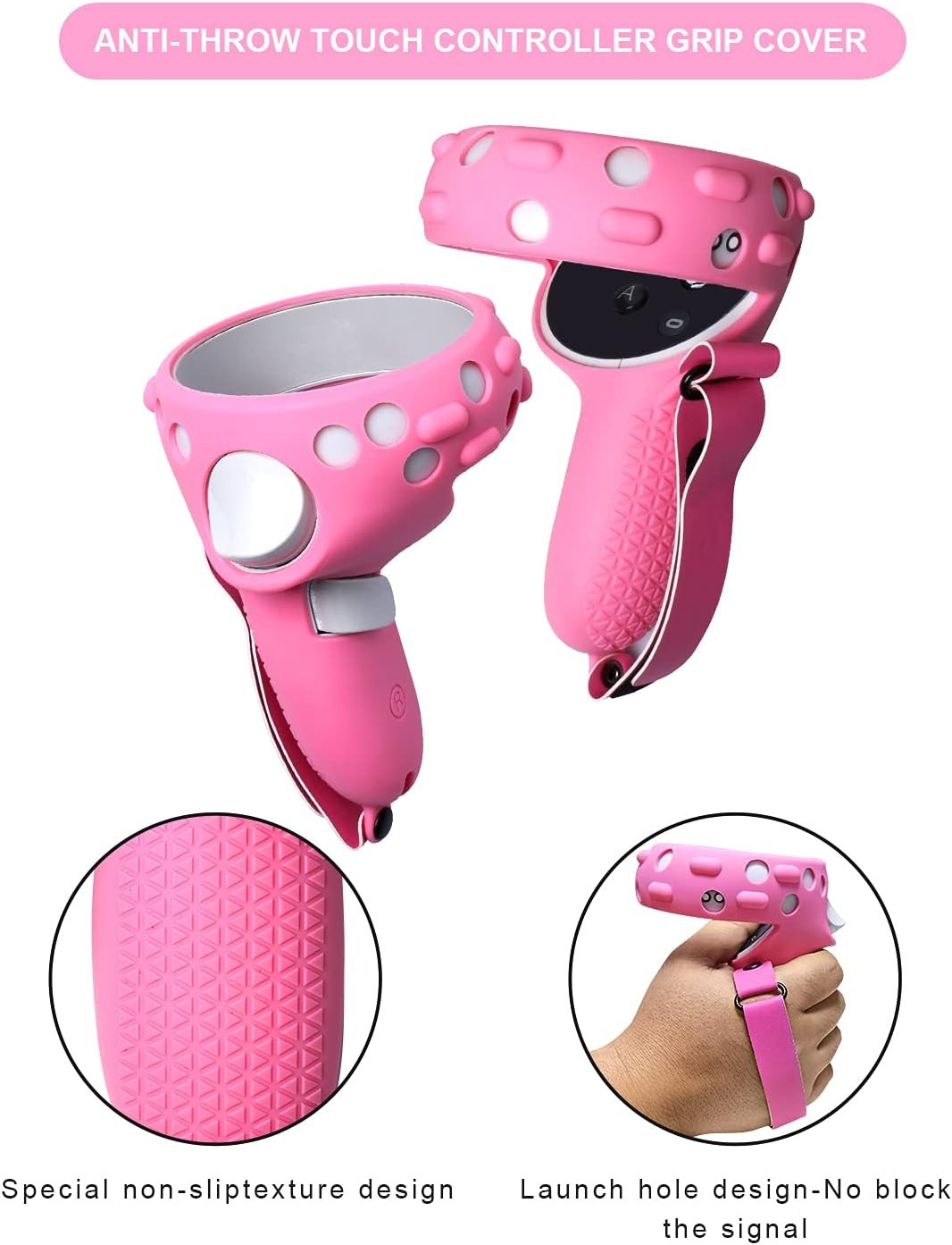 VR Adjustable Head Strap for Oculus Quest 2 Skins Cute Accessories with Silicone