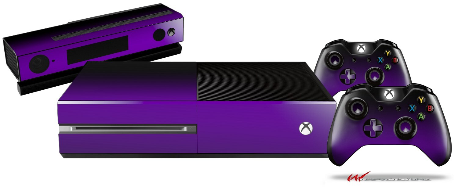 Smooth Fades Purple Black Skin for XBOX One System