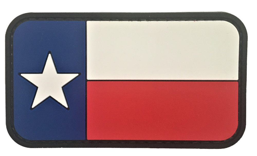 Texas Republic State Flag PVC Patch  (UT A & M SEAL MARSOC Special Forces GB 341