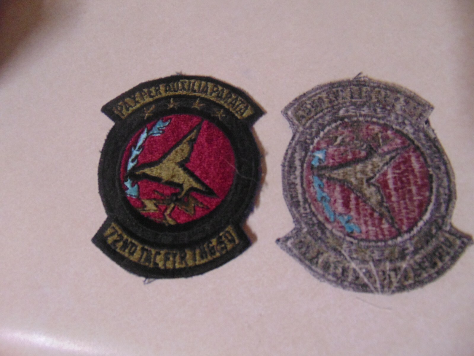 MILITARY PATCH SEW ON OLDER POCKET US AIR FORCE 72ND TACTICAL FIGHTER SQUADRON