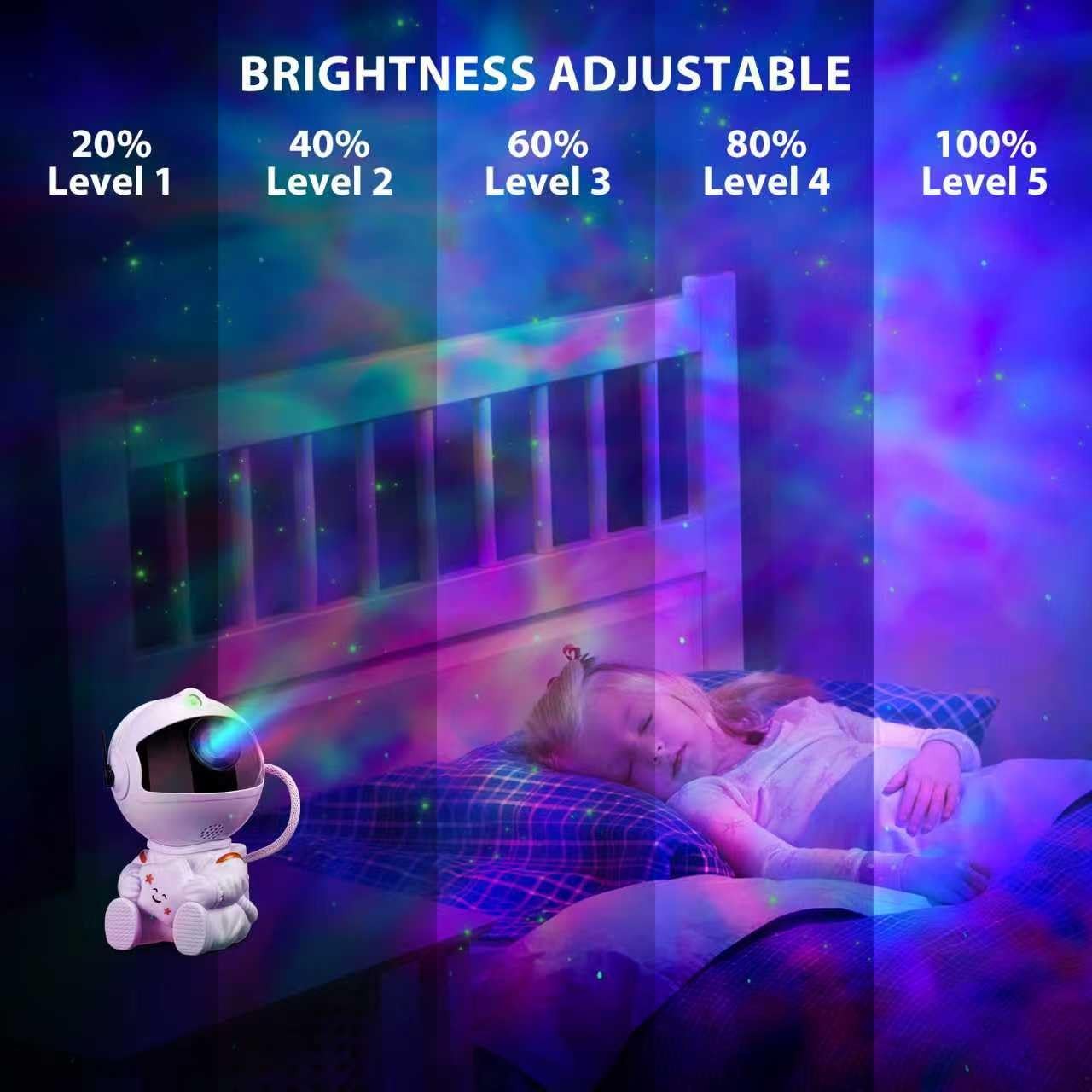 Astronaut Galaxy Star Projector – Nebula Light Projector with Remote Control,...
